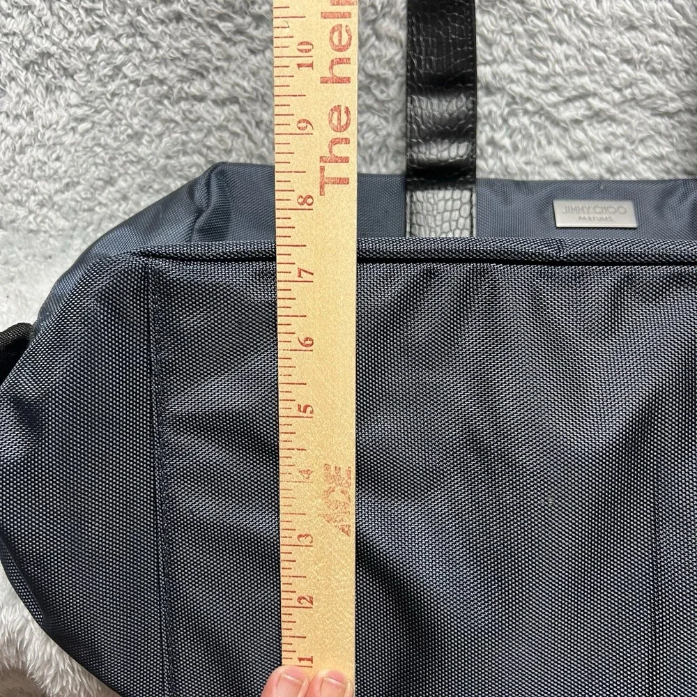 Jimmy Choo Parfums Duffle Tote Bag Navy Nylon‎ Travel Weekend Overnight